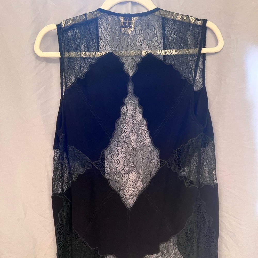 Boho Lace cutout vest